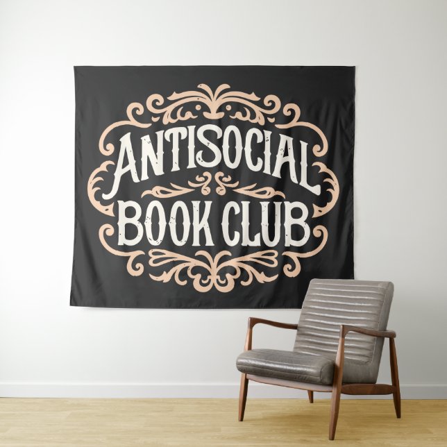 Tapete De Parede Clube do livro antissocial (In Situ (Horizontal))