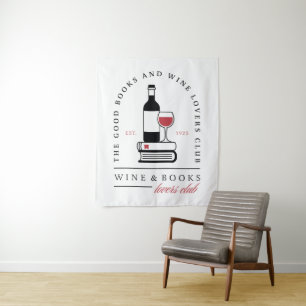 Tapete De Parede Clube do livro de vinho engraçado romance sombrio