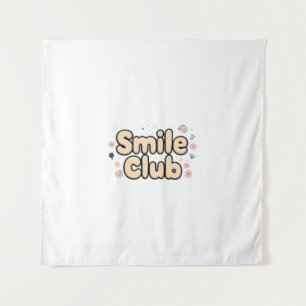 Tapete De Parede Clube do Sorriso Arte Pastel Kawaii