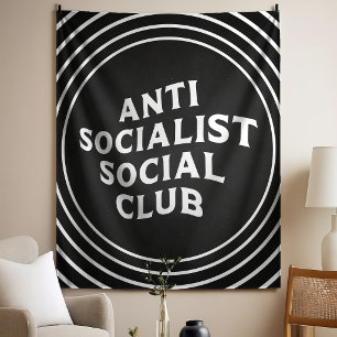 Tapete De Parede Clube Social Anti Socialista Engraçado Socialismo
