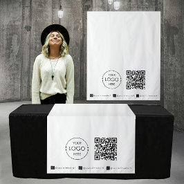 Tapete De Parede Código QR de Negócio do Banner Branco do Banner do