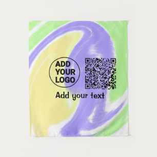 Tapete De Parede Código QR minimalista simples adicionar logotipo n