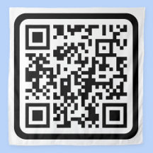 Código QR moderno editável | Preto Branco ou qualq