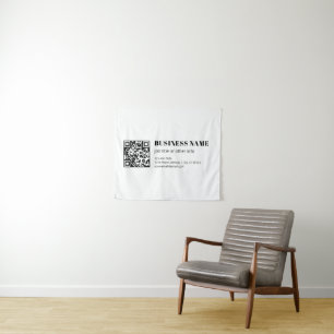Tapete De Parede Código QR personalizado e texto retrô-moderno edit