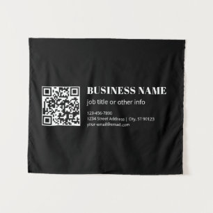 Tapete De Parede Código QR personalizado & Texto retrô-moderno edit