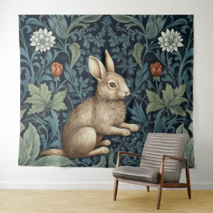 Tapete De Parede Coelhinho na floresta art nouveau