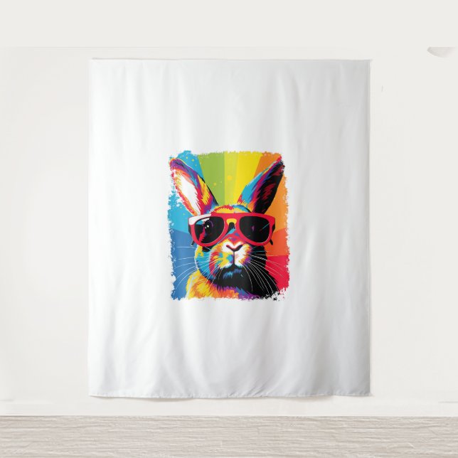 Tapete De Parede Coelho pop Art (Frente)