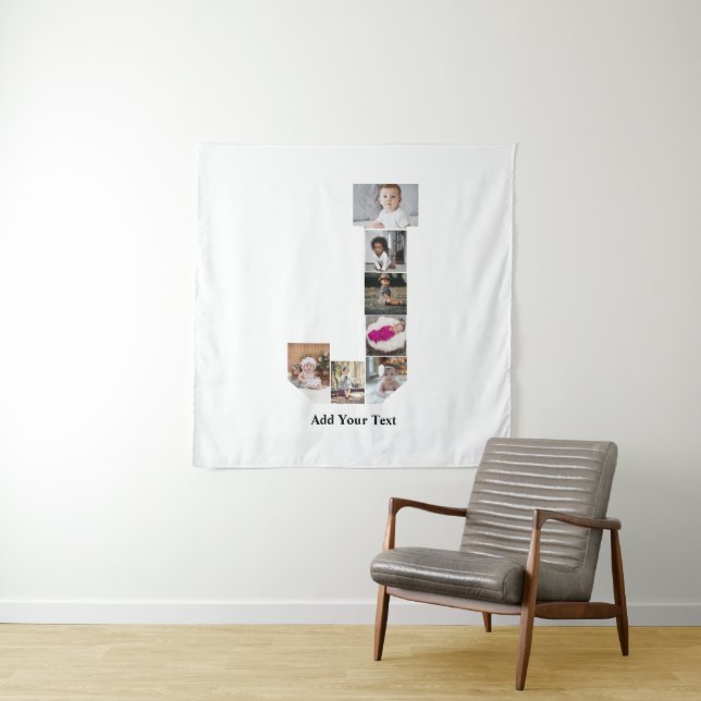 Tapete De Parede Colagem de Fotografias com design Letra J (In Situ)