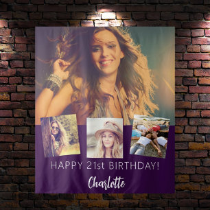 Tapete De Parede Colagem de fotografias personalizada de festa de a