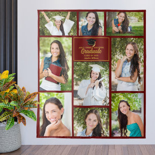 Tapete De Parede Colagem de Fotos de Graduado Dourado Bege Foto de 