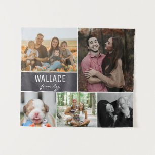 Tapete De Parede Colagem de Fotos de Reunião de Família em Quadro N