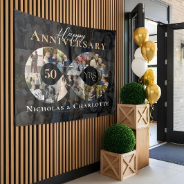 Tapete De Parede Colagem de Fotos Infinitas de Aniversário de 50 An