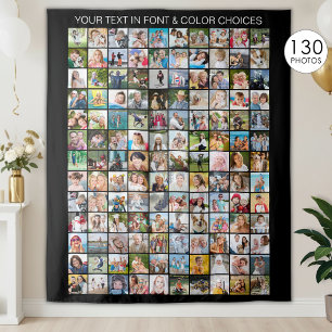 Tapete De Parede Colagem de Fotos Personalizada Simples 130 Quadrad