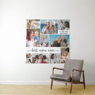 Tapete De Parede Colagem Personalizada de 11 Fotos Melhor Mãe de Se
