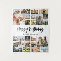 Colagem Personalizada de Aniversário 24 Fotos