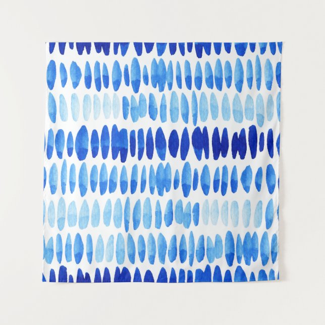 Tapete De Parede Colírio Azul: Abstrato sem água (Frente)