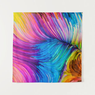 Tapete De Parede Color In Motion series. Abstract design made of Fl