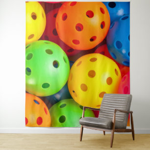 Tapete De Parede Colorida de Pickleball