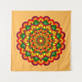 Tapete De Parede Colunas Floral Mandala Brilhantes