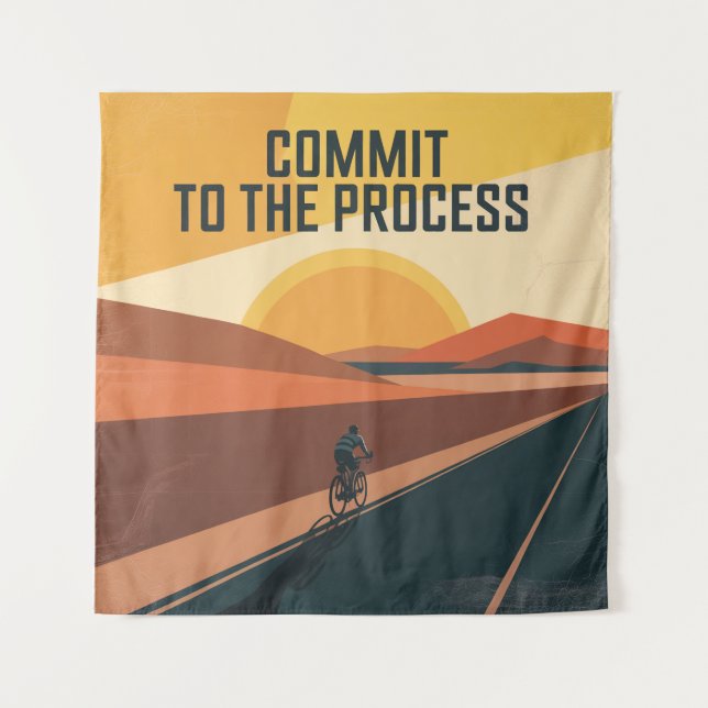 Tapete De Parede Comprometer-se Com o Processo (Frente)
