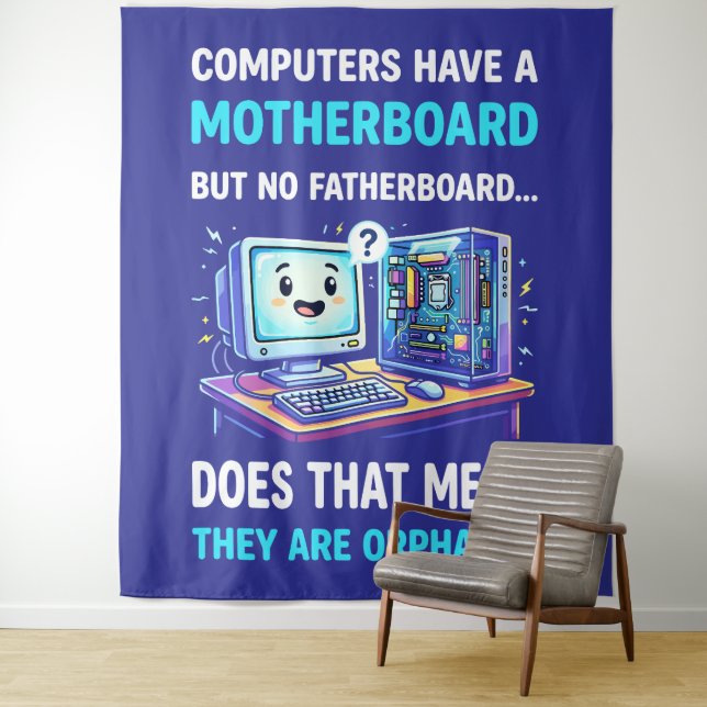 Tapete De Parede Computadores Têm Placa-Mãe, Mas Não Placa-Pai, Eng (In Situ)