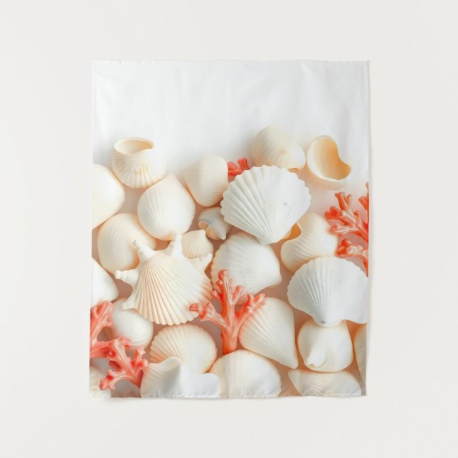 Tapete De Parede conchas de pastel (Frente)