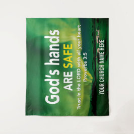 Tapete De Parede CONFIE NO SENHOR Arte de Parede de Igreja Cristã