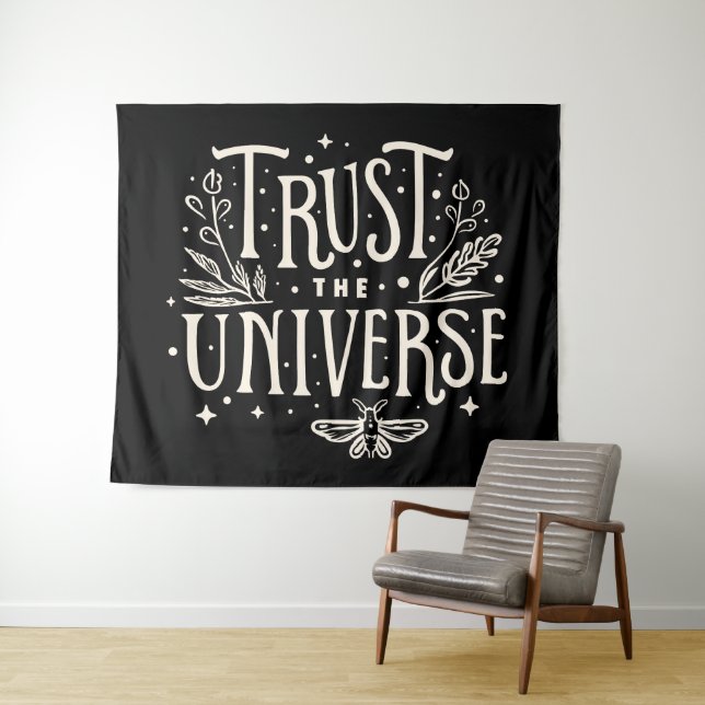 Tapete De Parede Confie no universo (In Situ (Horizontal))