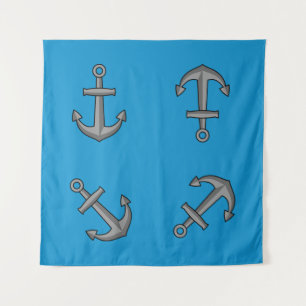 Tapete De Parede Conjunto de Âncora de Barco de Desenho Animado