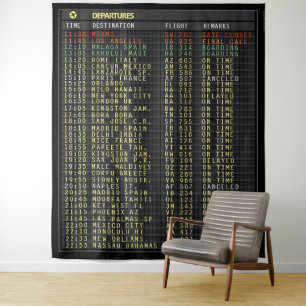 Tapete De Parede Conselho de aeroporto (personalizável)