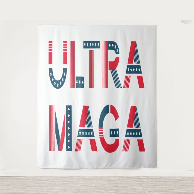 Tapete De Parede Conservador Republicano Patriótico Ultra MAGA Trum (Frente)