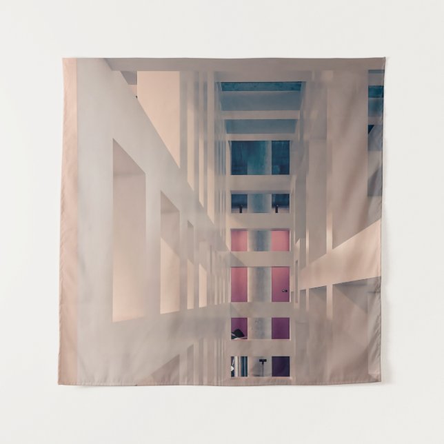 TAPETE DE PAREDE CONSTRUÇÃO DE CONCRETOS BRANCOS (Frente)