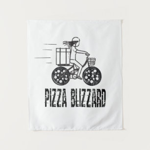 Tapete De Parede Controlador de Transporte de Bike Pizza Blizzard