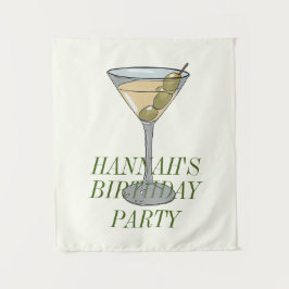 Tapete De Parede Convite de aniversário Dirty Martini