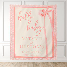 Tapete De Parede Coquete de Arco rosa-rosa com pincel florante româ