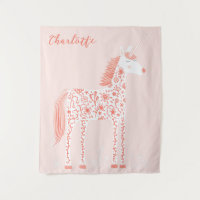 Cor-de-rosa-rosa magro Unicorn Personalizada