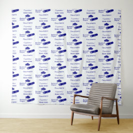 Tapete De Parede Cor do Diploma do Boné de formatura de Parabéns Pe