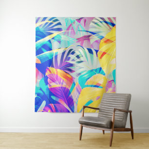 Tapete De Parede Cor Pastel Floral Abstrato Moderno