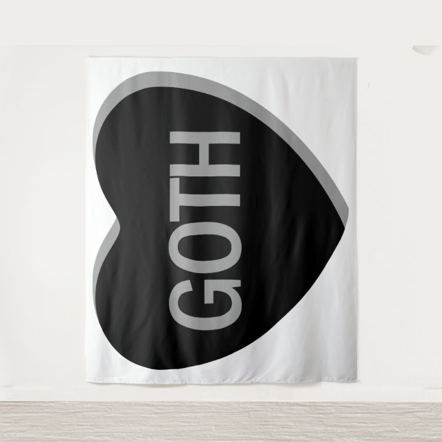 Tapete De Parede Coração Docente - Gótico (Frente)