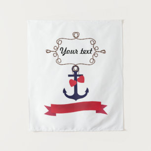 Tapete De Parede Corda de âncora enquadra-se na viagem marítima nav