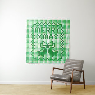 Tapete De Parede Cordéis feios de camisolas e Feliz Natal w