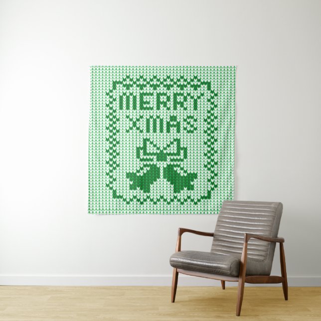 Tapete De Parede Cordéis feios de camisolas e Feliz Natal w (In Situ)