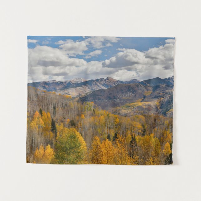 Tapete De Parede Cores de outono de Aspens & Oaks Keebler Pass (Frente (Horizontal))