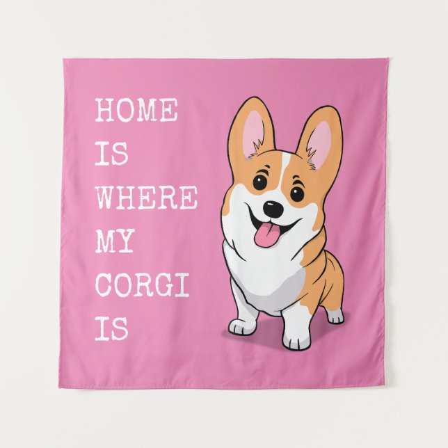 Tapete De Parede Corgi (Frente)