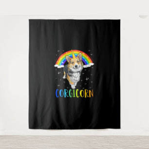 Tapete De Parede Corgicorn Corgi Unicorn Girls Garotas Crianças Rai