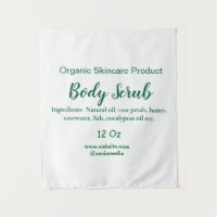 Corpo natural verde orgânico esfregar manteiga adi