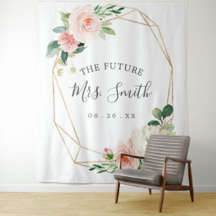 Tapete De Parede Cortina de Fundo para Foto Booth da Future Mrs