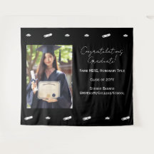Cortina de Fundo para Foto de Formatura Parabéns