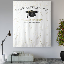 Tapete De Parede Cortinas Modernas de Graduação Preta de Fundo