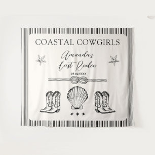 Tapete De Parede Cowgirl Costeira Última Festa de solteira Rodeo